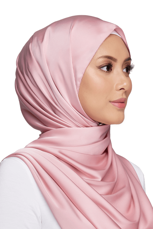 Nour Satin Silk in Pink Nour Satin Silk in Pink