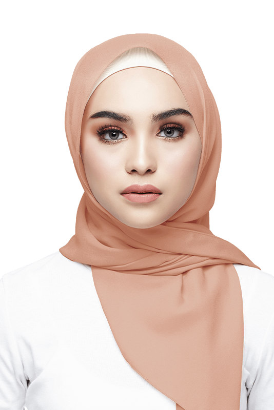 Nawar Basic Scarf in Sorbet Peach Nawar Basic Scarf in Sorbet Peach
