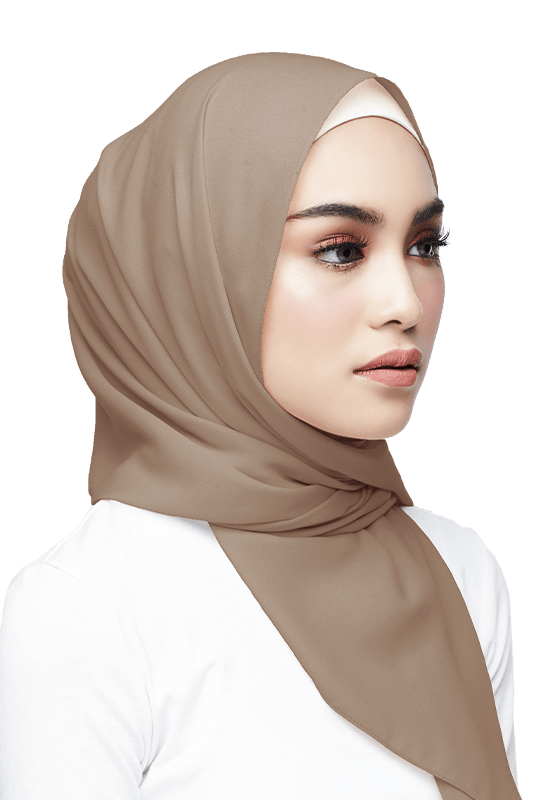 Nawar Basic Scarf in Toffee Beige Nawar Basic Scarf in Toffee Beige