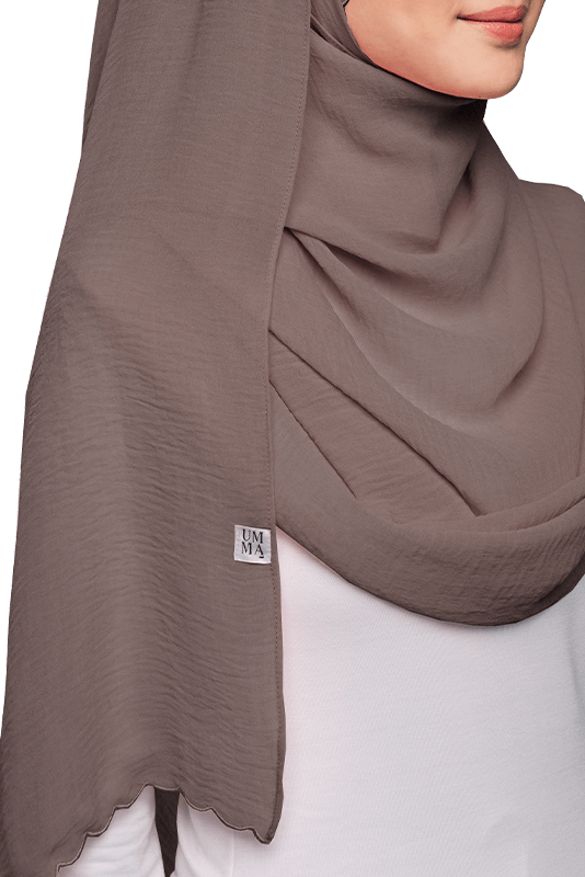 Sulam Sumera Scarf in Cocoa Brown Sulam Sumera Scarf in Cocoa Brown