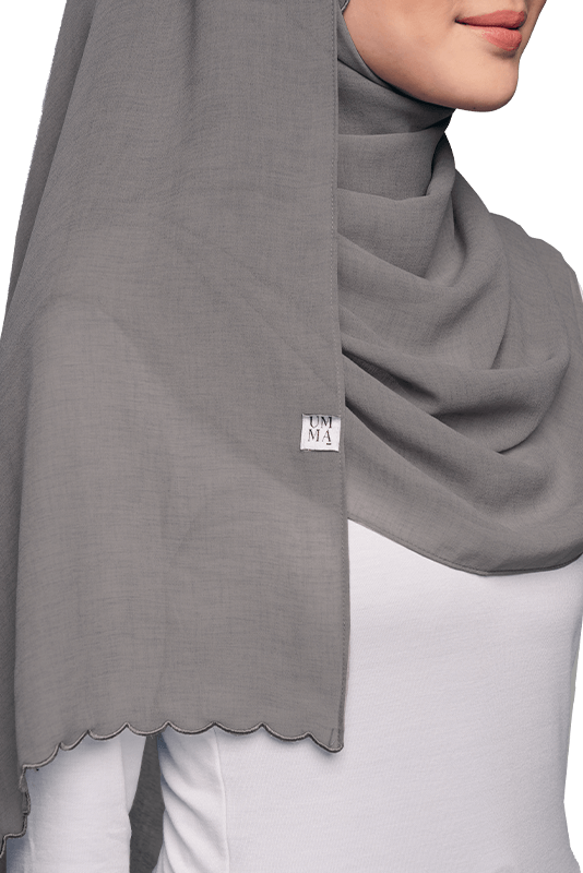 Sulam Sumera Scarf in Dipper Grey Sulam Sumera Scarf in Dipper Grey