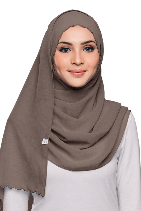 Sulam Sumera Scarf in Toffee Brown Sulam Sumera Scarf in Toffee Brown