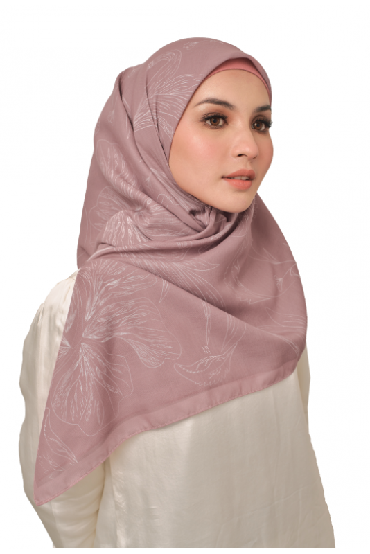 Aleka Printed Square in Hibiscus Pink Aleka Printed Square in Hibiscus Pink