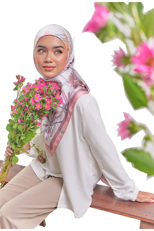 Hadiqa Printed Square in Ash Hadiqa Printed Square in Ash