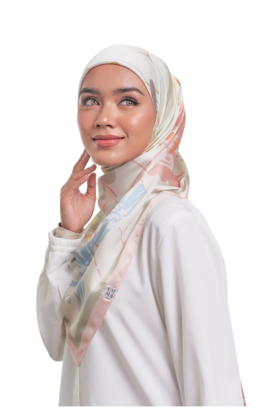 Hadiqa Printed Square in Sage Hadiqa Printed Square in Sage