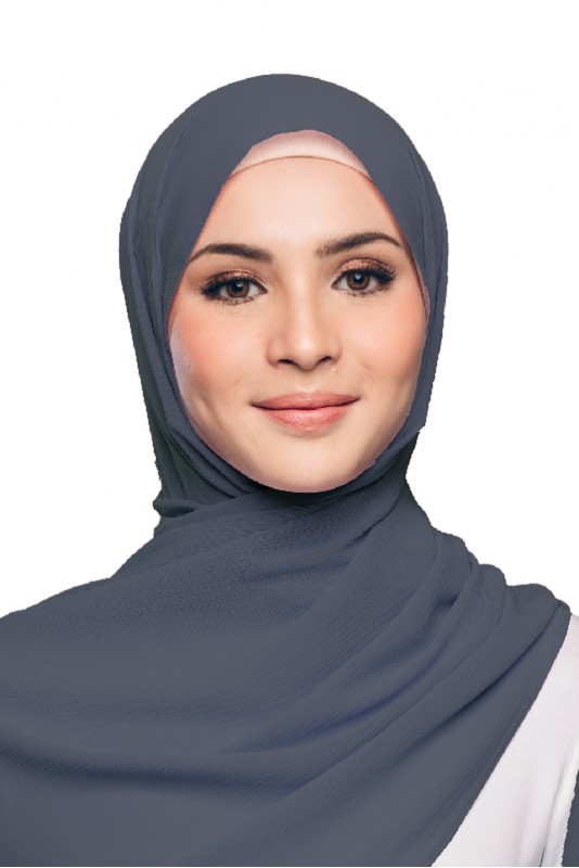 Mayesa Basic Scarf in Steel Blue Mayesa Basic Scarf in Steel Blue