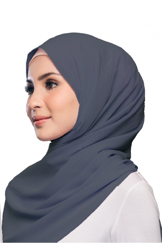 Mayesa Basic Scarf in Steel Blue Mayesa Basic Scarf in Steel Blue