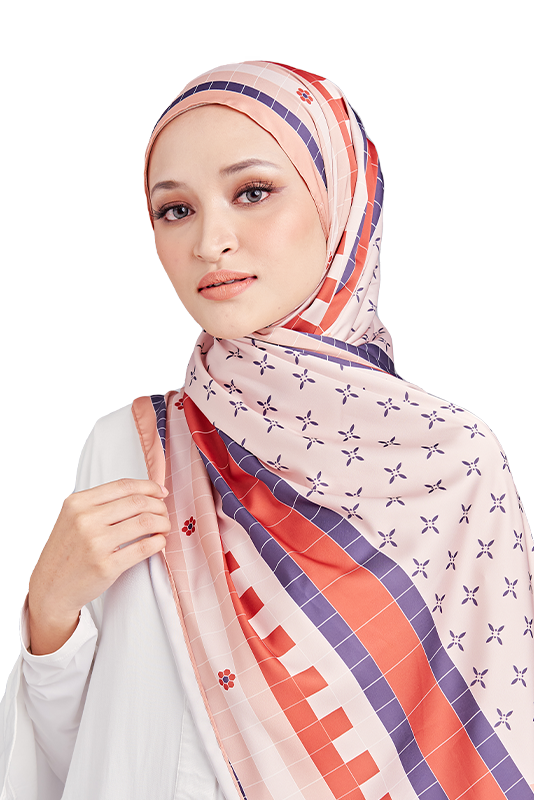 Mozayk Printed Scarf in Attica Brown Mozayk Printed Scarf in Attica Brown
