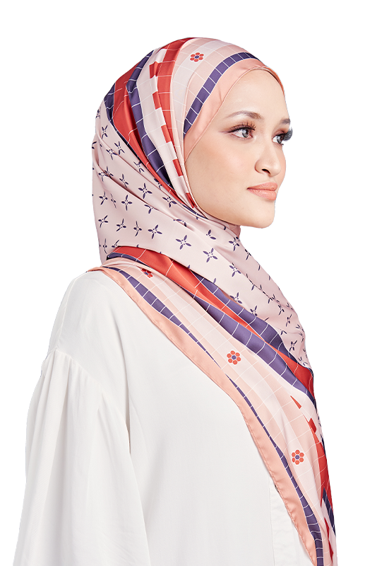 Mozayk Printed Scarf in Attica Brown Mozayk Printed Scarf in Attica Brown