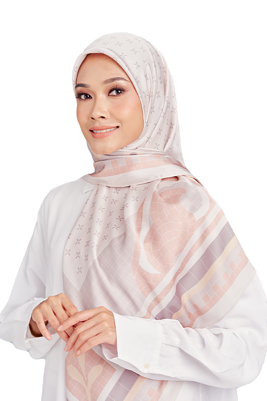 Mozayk Printed Square in Olin Beige Mozayk Printed Square in Olin Beige