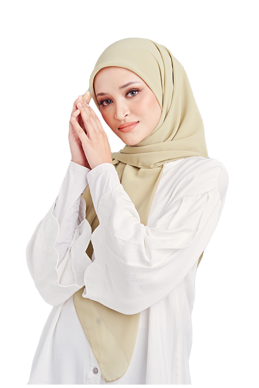 Leyla Square in Light Olive Leyla Square in Light Olive