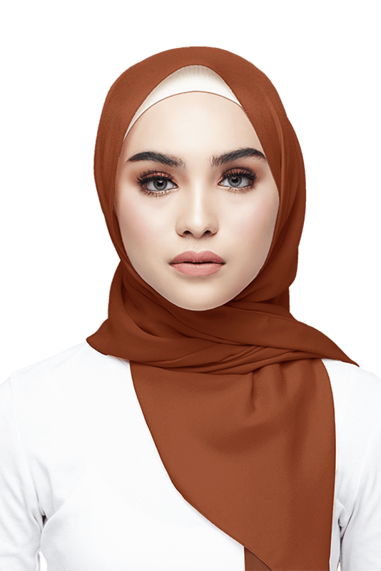 Nawar Basic Scarf in Burnt Nawar Basic Scarf in Burnt